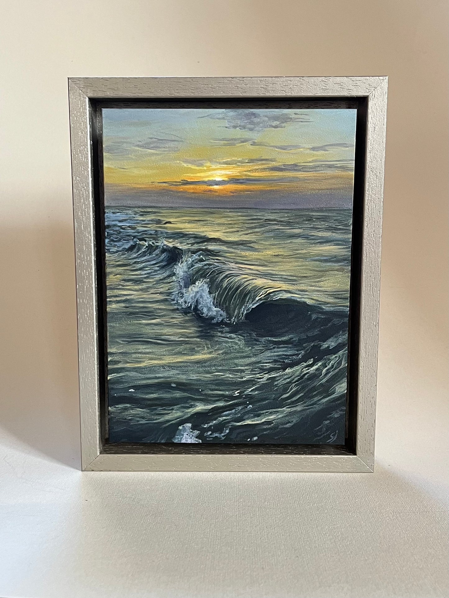 Zee Schilderij: Zonsondergang September 2