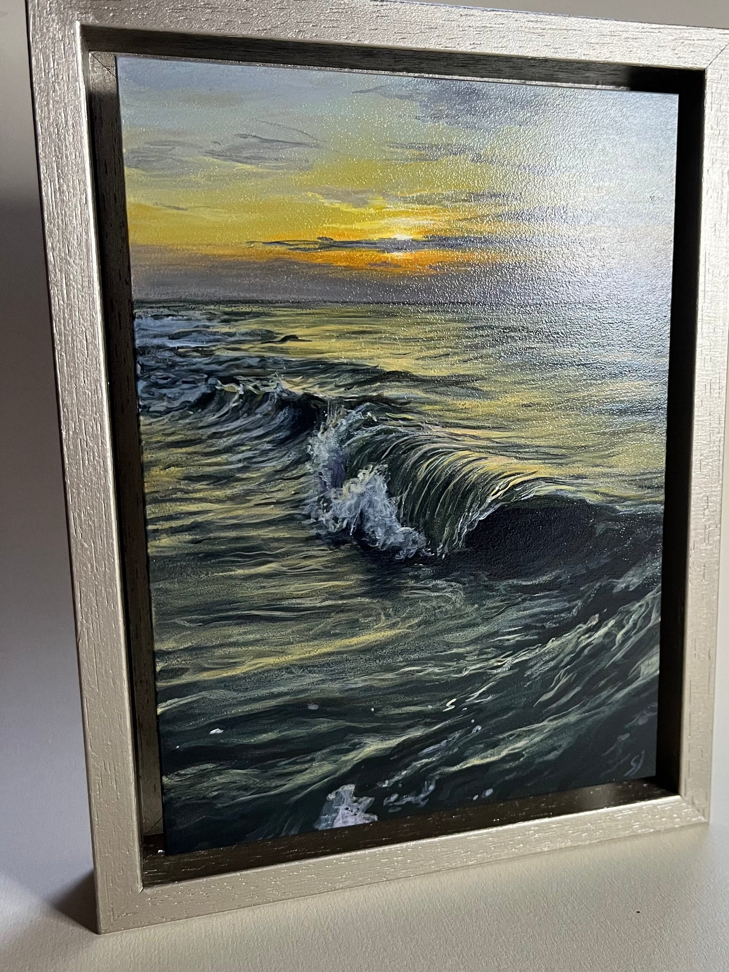 Zee Schilderij: Zonsondergang September 2