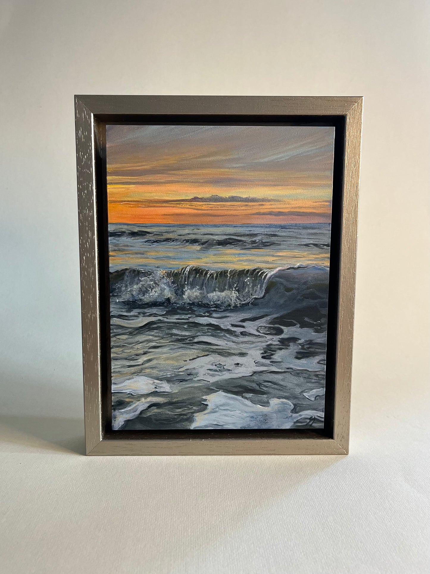 Zee Schilderij: Zonsondergang Juni