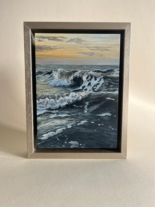 Zee Schilderij: Zonsondergang September